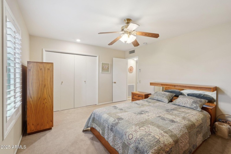 Spacious guest bedroom