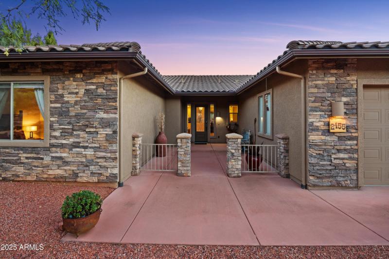 Gated Front Courtyard