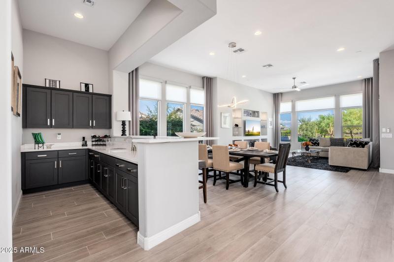 Bar Open to Dining & Living Room