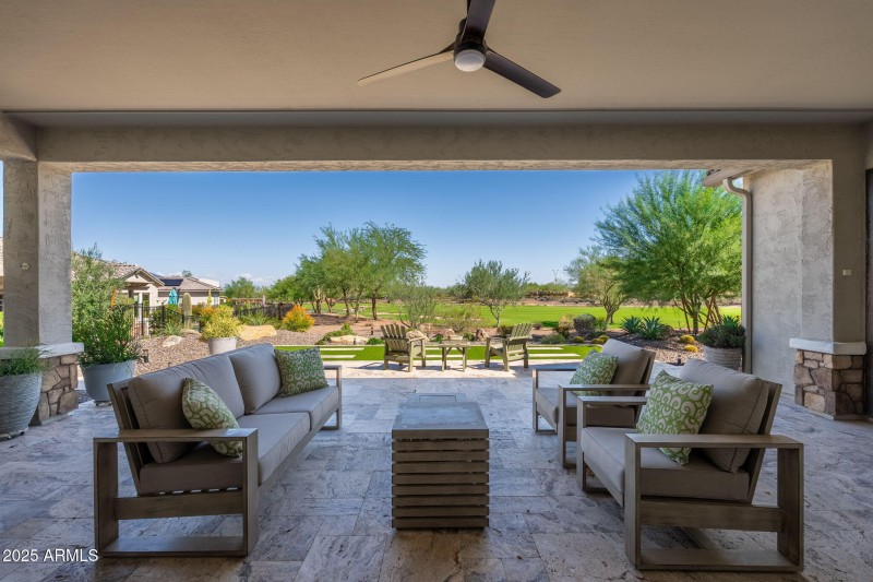 Huge Covered Patio facing East