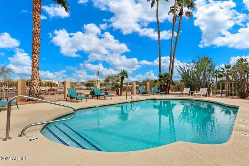 Community Pool with Mountain Views