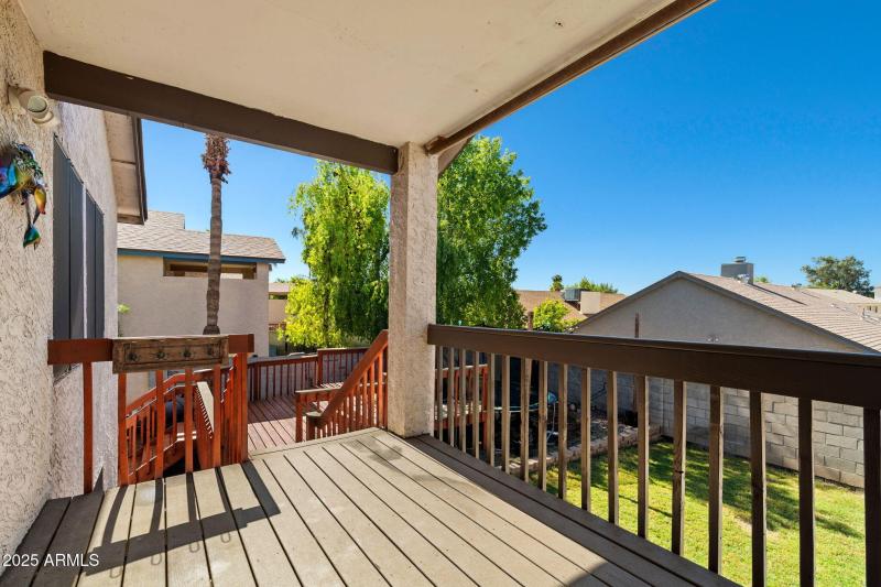 Covered back patio