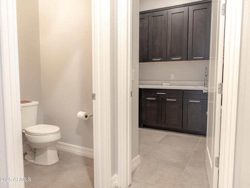 Half bath Laundry room