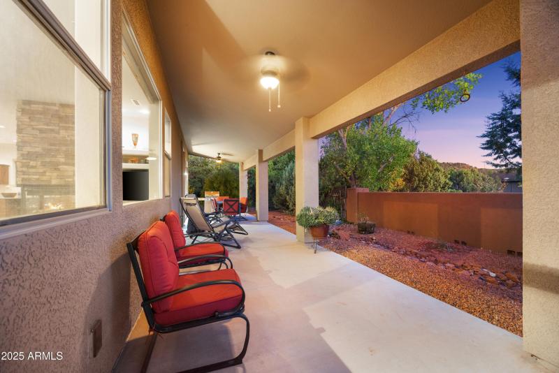 Love the privacy in the backyard