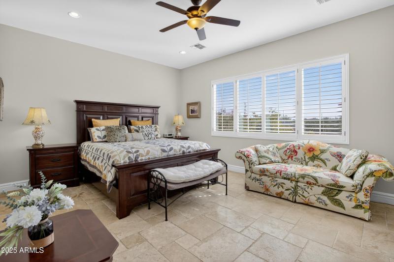 Primary with Travertine Stone Flooring