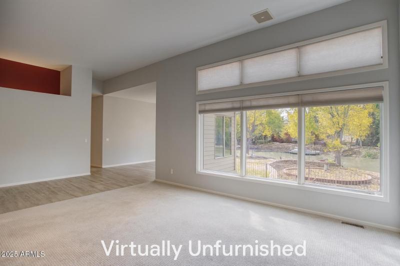 Virtually Unfurnished Family Room