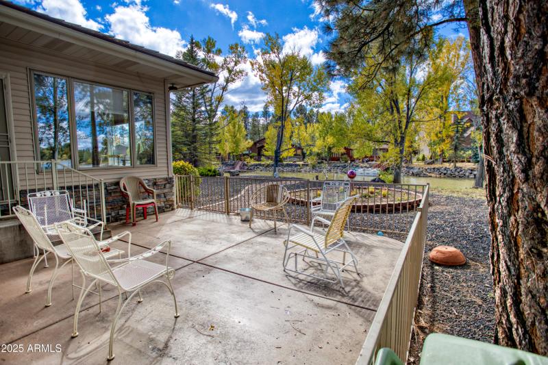 Rear Patio Overlooking Lake