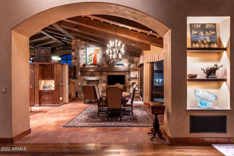 Living room to dining view