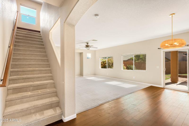 stairs/great room