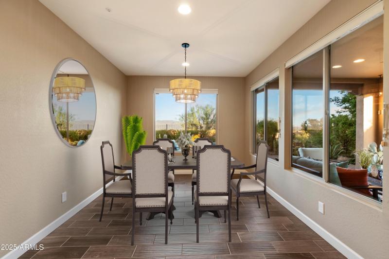 Virtually Staged Dining Room