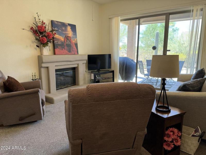 Living room with Fireplace