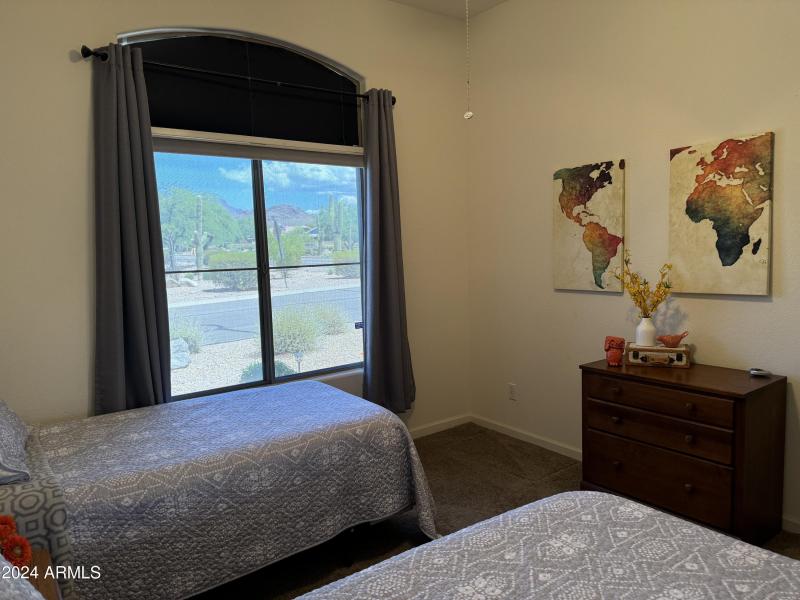 Guest bedroom with views