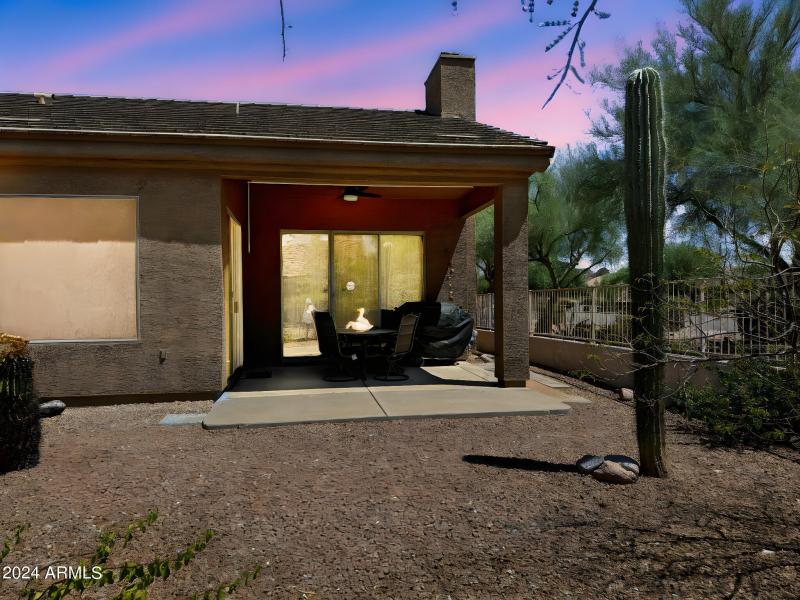 Back patio-Dusk