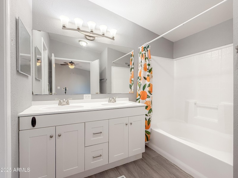 Double Vanity in Master Bathroom