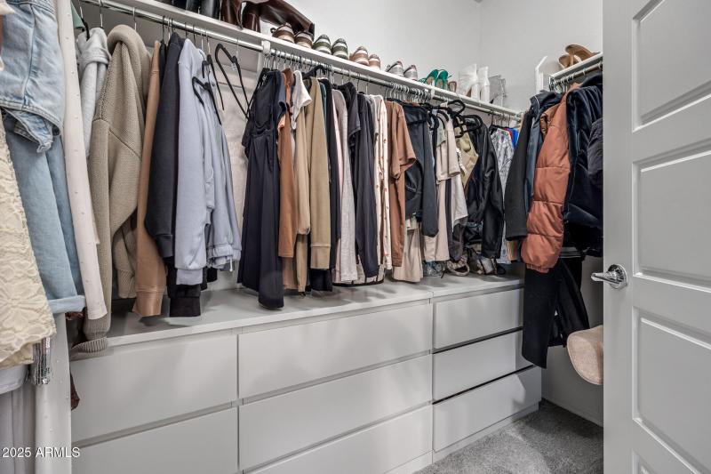 Primary walk-in closet