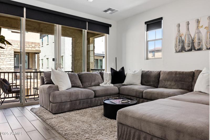 Living Room & Covered Balcony