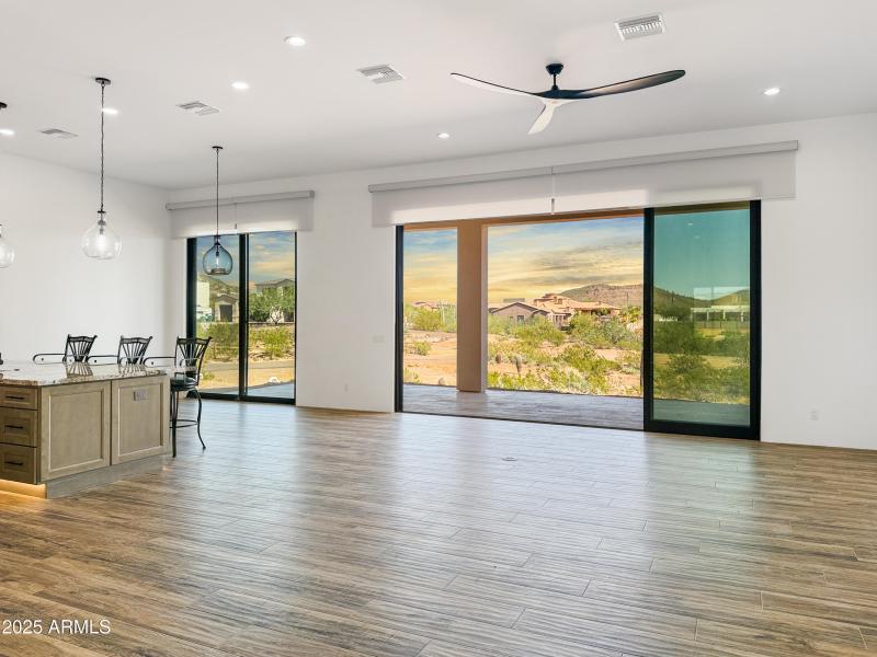 Open Concept Living & Dining Space