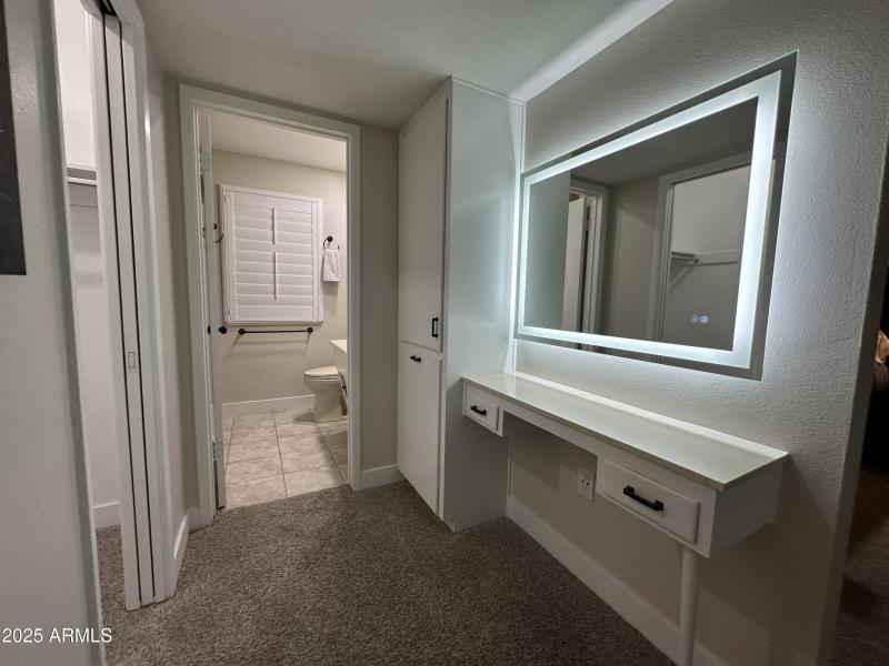 Dressing area