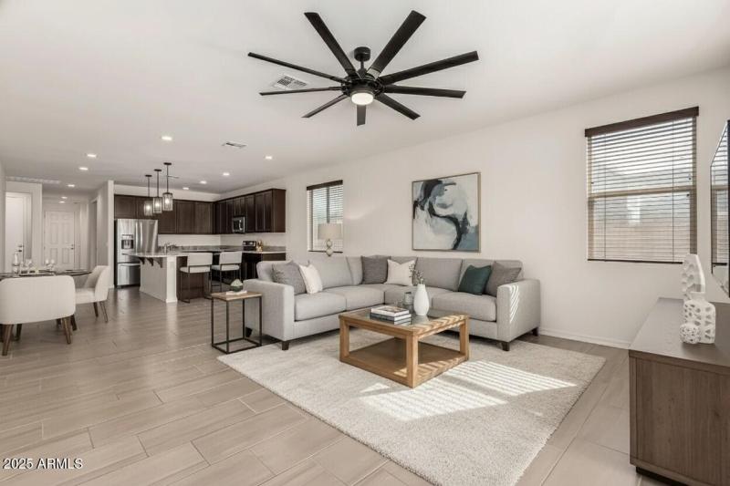 Living Room Virtual Staging