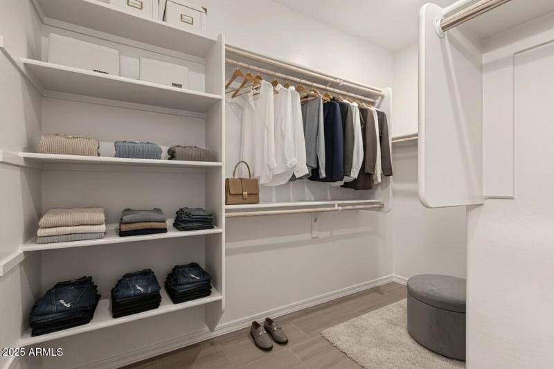 Primary Closet Virtual Staging