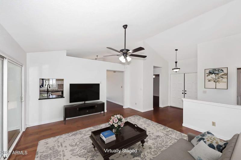 Greatroom virtually staged