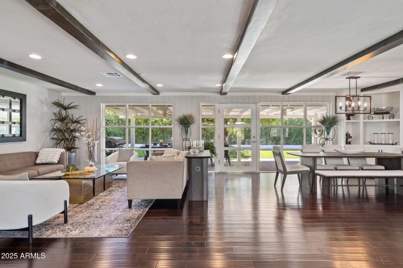 Wood flooring that flows throughout