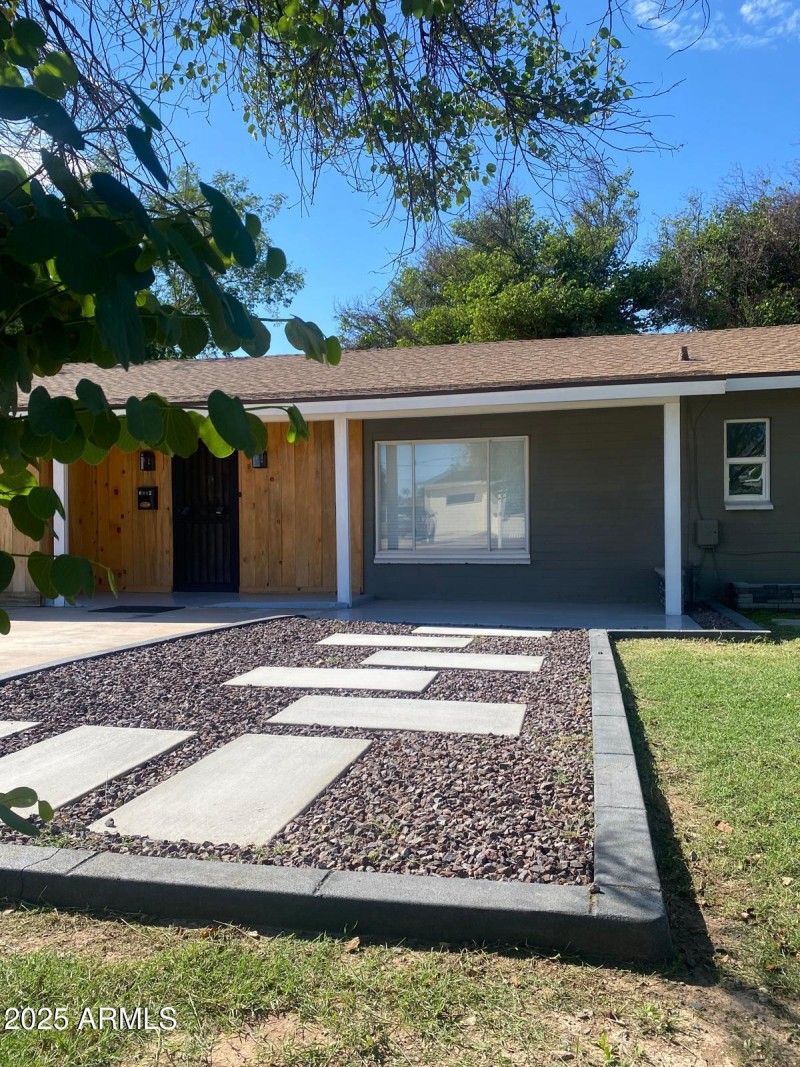 Pathway to patio