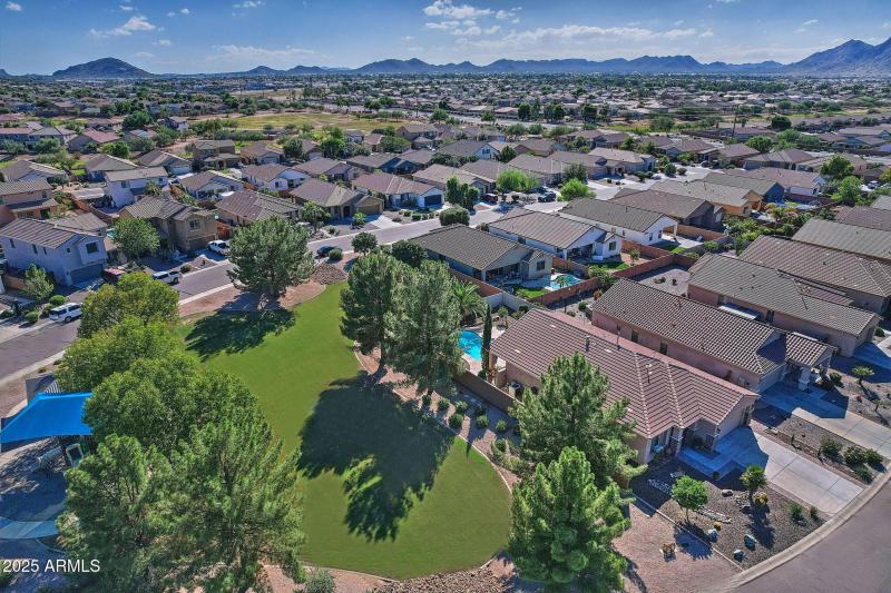 Home is adjacent to community park