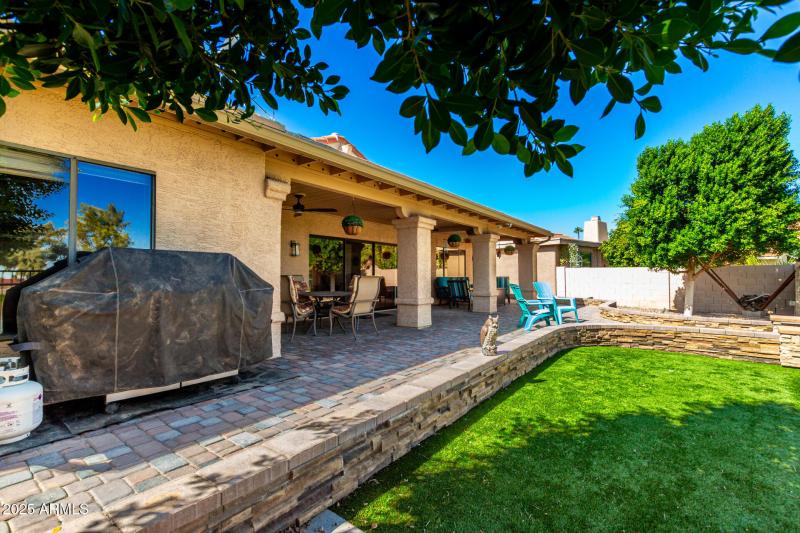 Rear patio angle view