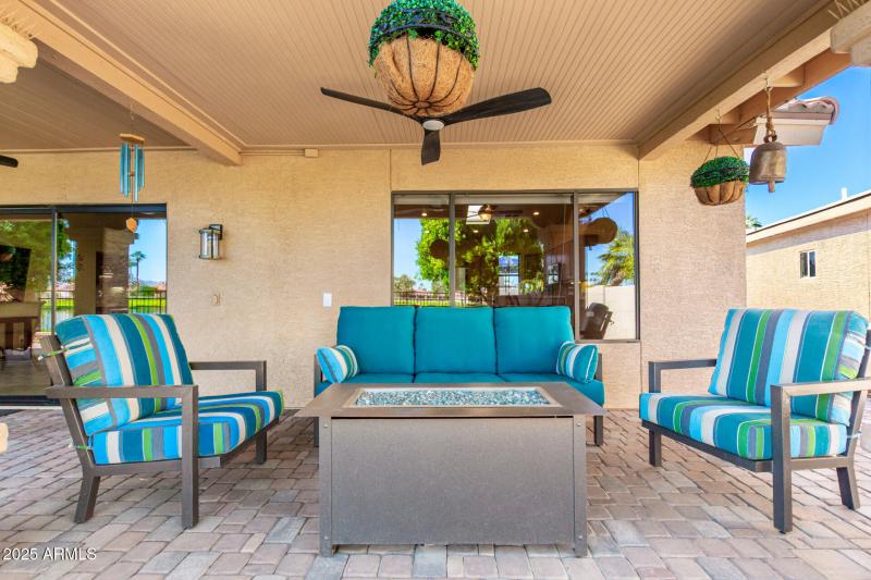Rear patio