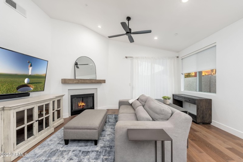 Cozy Fireplace and Living Room