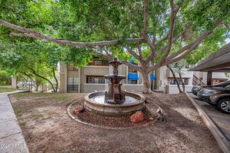 SHADE AND SOUNDS OF FOUNTAINS