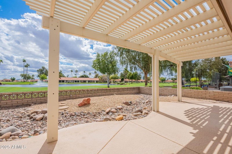 Beautiful Pergola with Golf Course Views
