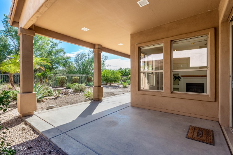 Covered Patio with Desert Views