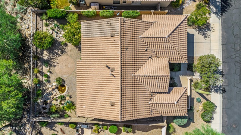 Overhead of Home and Backyard