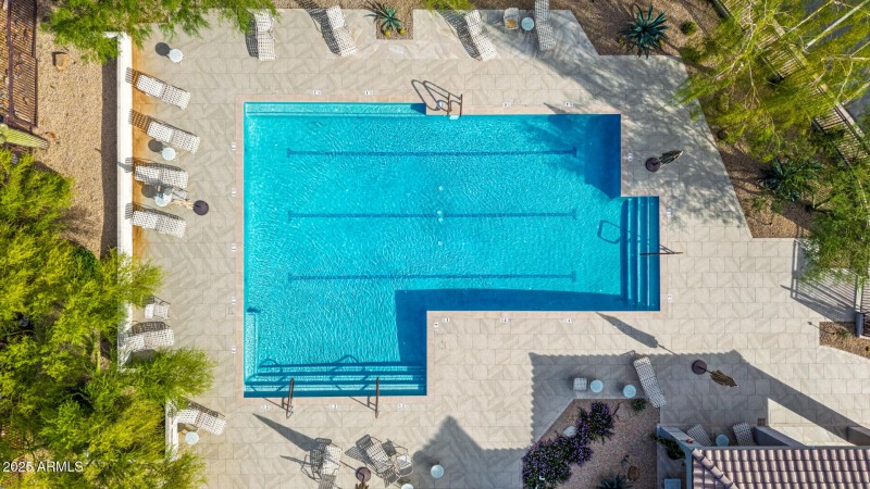 Community Pool with Lounge Seating