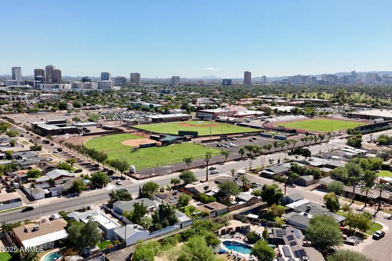 Aerial to Southeast