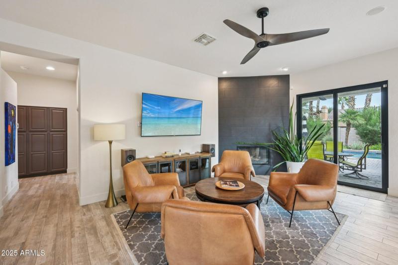 Views to the backyard