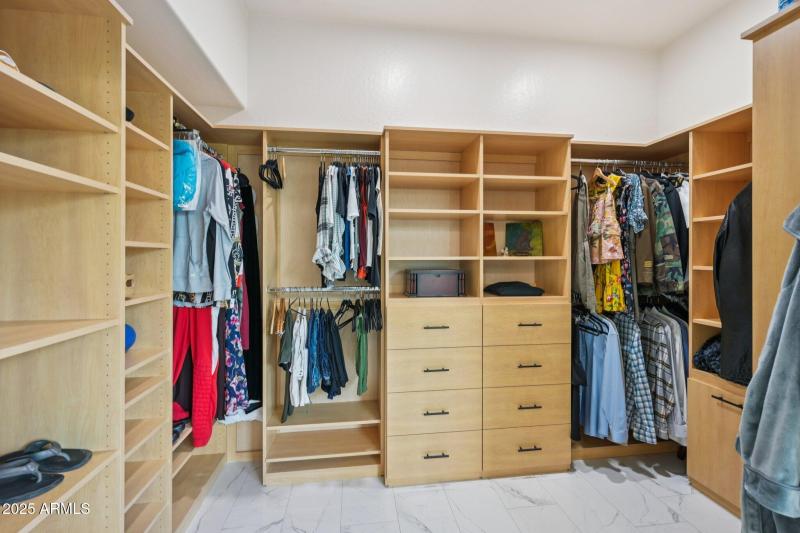 Primary walk in closet