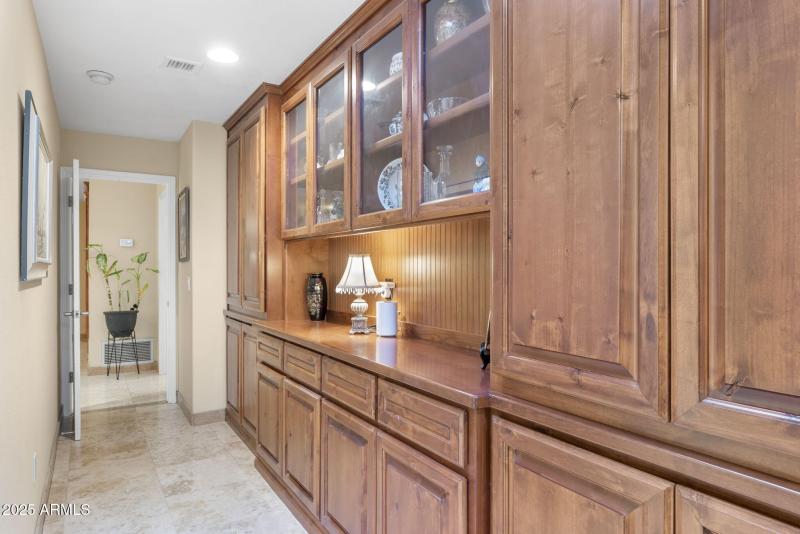 Custom storage "butler's pantry"