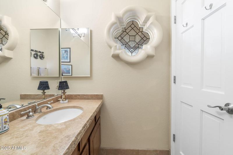 Powder Room adjacent to Office