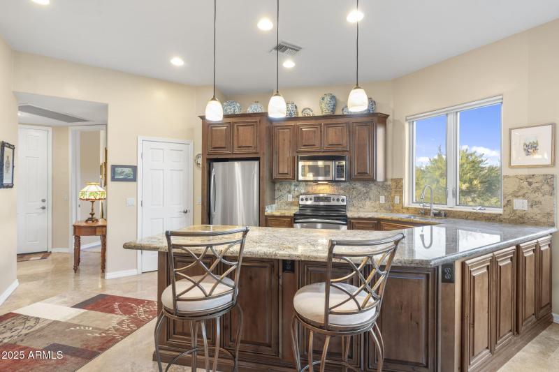 Gourmet Guest Kitchen w/Pantry & Views