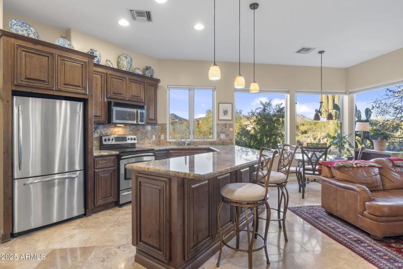 Gourmet Guest Kitchen w/Pantry & Views