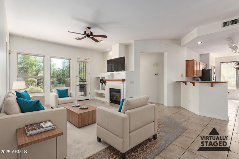 Virtually Staged Great Room