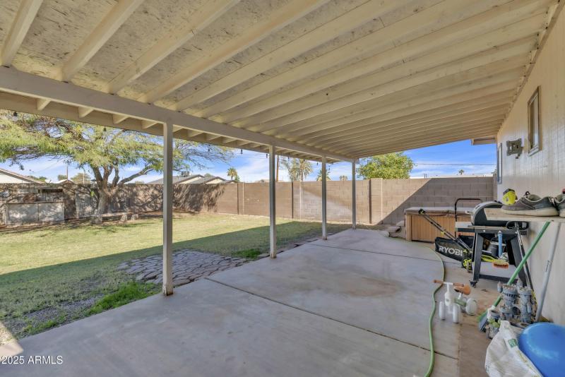 Backyard - patio
