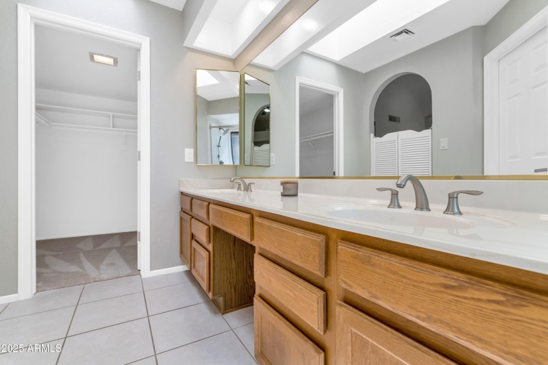 primary bathroom and closet