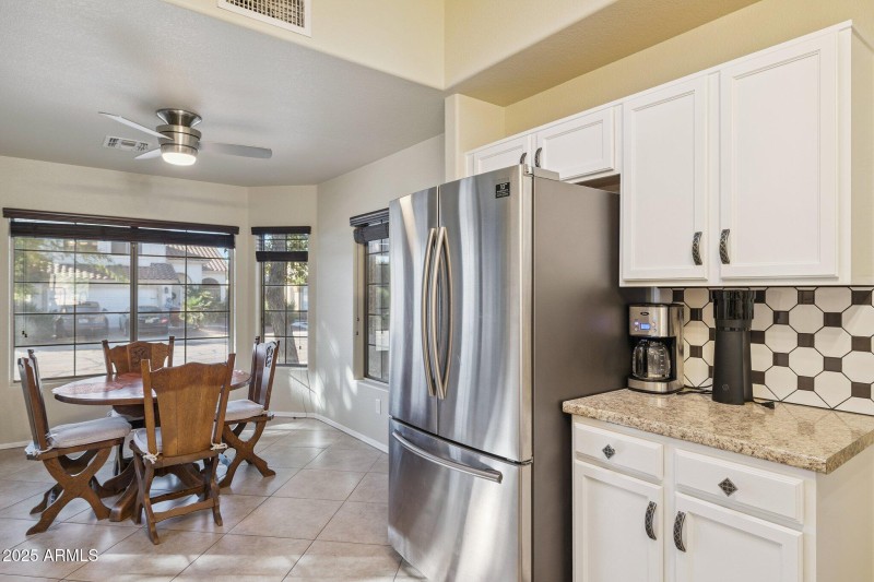 Kitchen and eat-in area