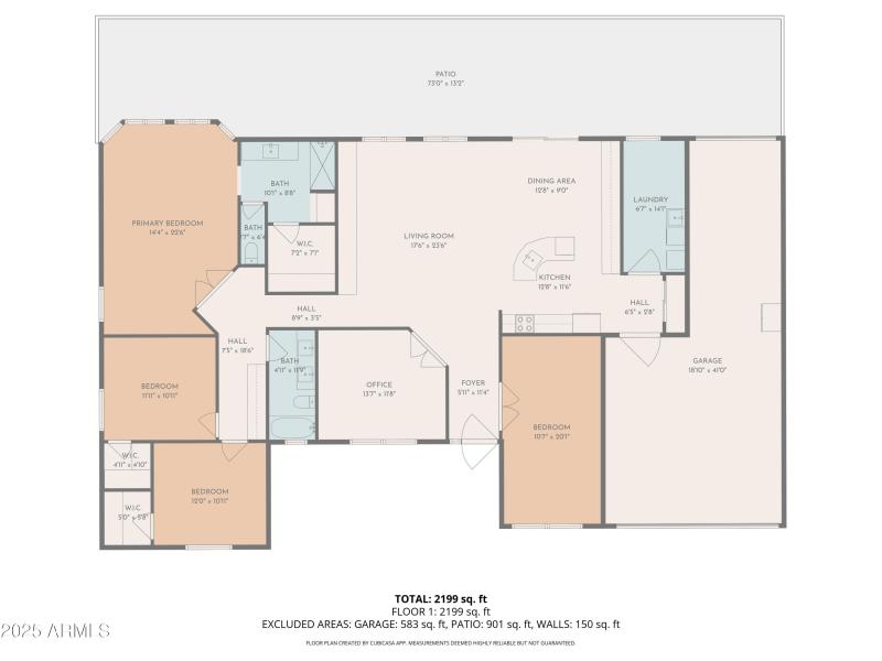 2D Floor Plan for 9425 ADDGolddust Drive