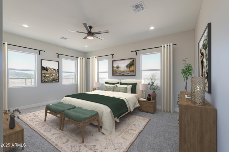 Staged Master Suite