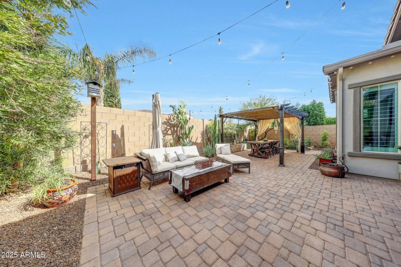 Easy care backyard